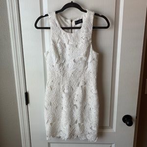 ASTR White Lace Mini Dress